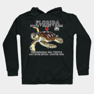 Florida - Loggerhead Sea Turtle - State, Heart, Home - State Symbols Hoodie